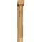 Ekena Millwork Traditional Block Rough Sawn Bracket w/ Offset Brace, Western Red Cedar, 6"W x 34"D x 42"H BKT0604X34X42TRA05RWR - alternate 2